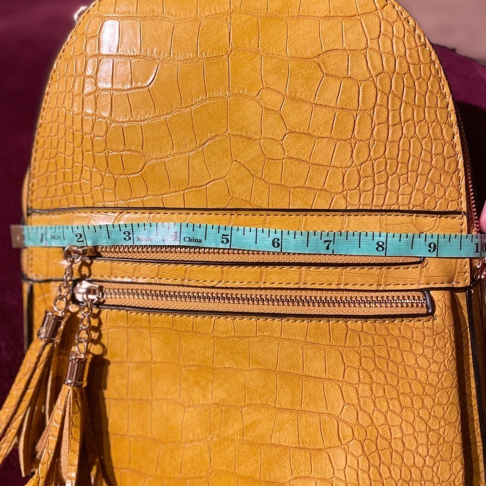 Brand New Beautiful Yellow Mustard Color bag, for office or school. Never Used! - Picture 3 of 9